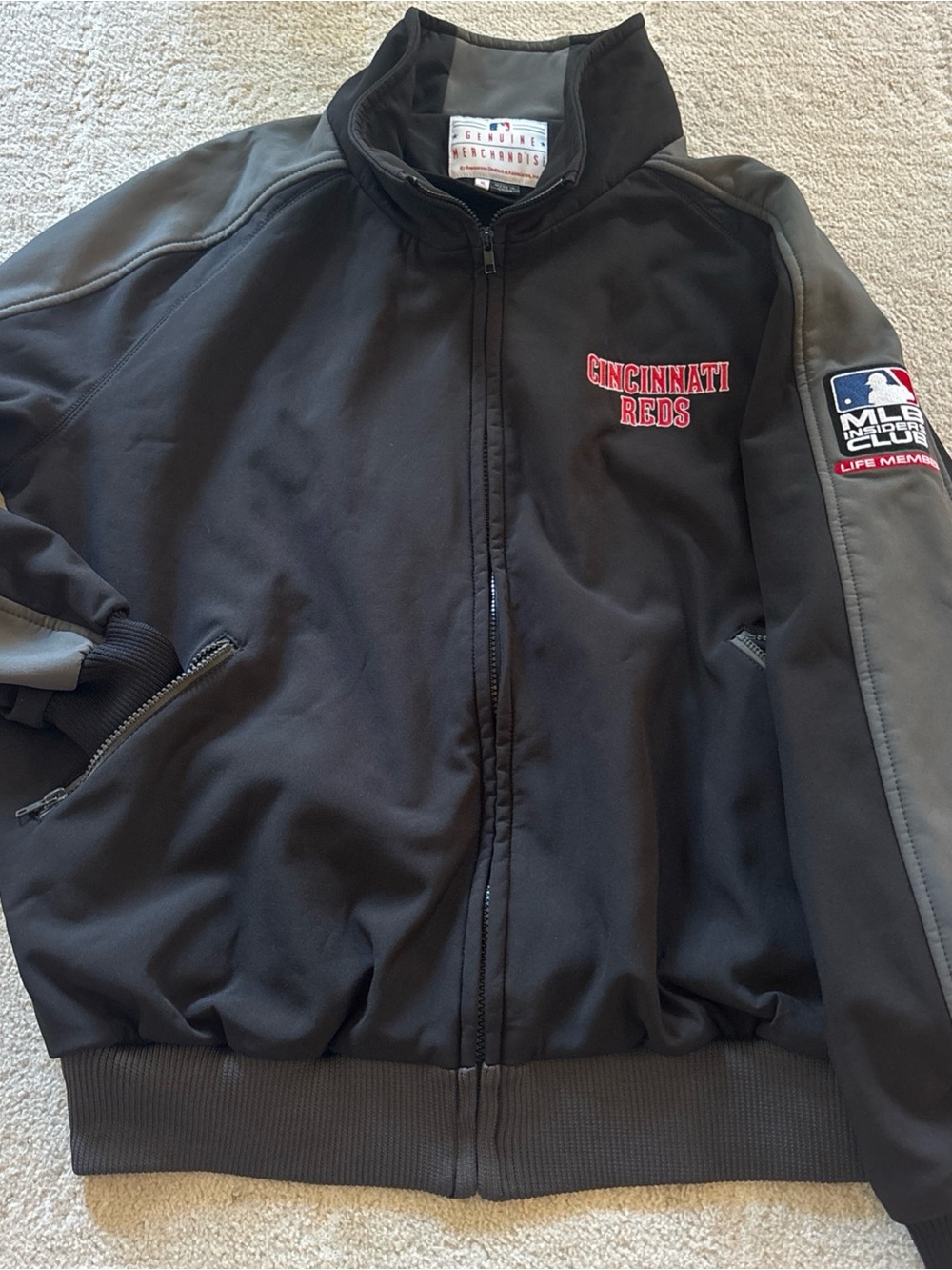 Cincinnati Reds Men's Black Team Jacket